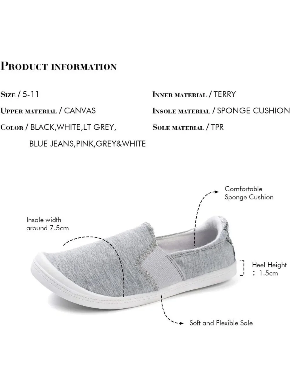 Women's Light Grey Comfortable Lace-Up Breathable Walking Casual Stylish Sneaker